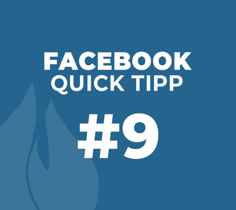 Facebook Quick Tipp #9