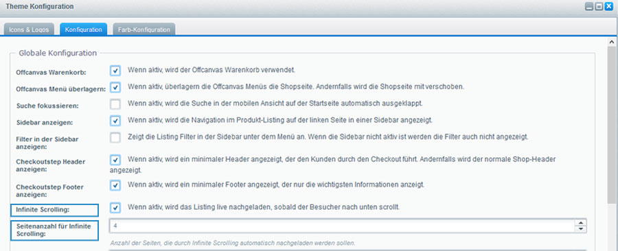 Shopware Infinite Scrolling