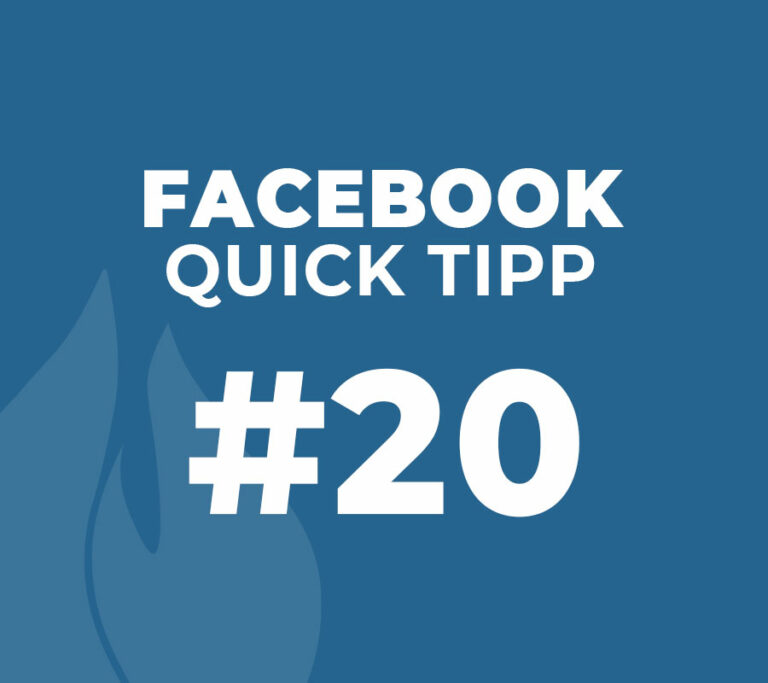 Facebook Quick Tipp #20