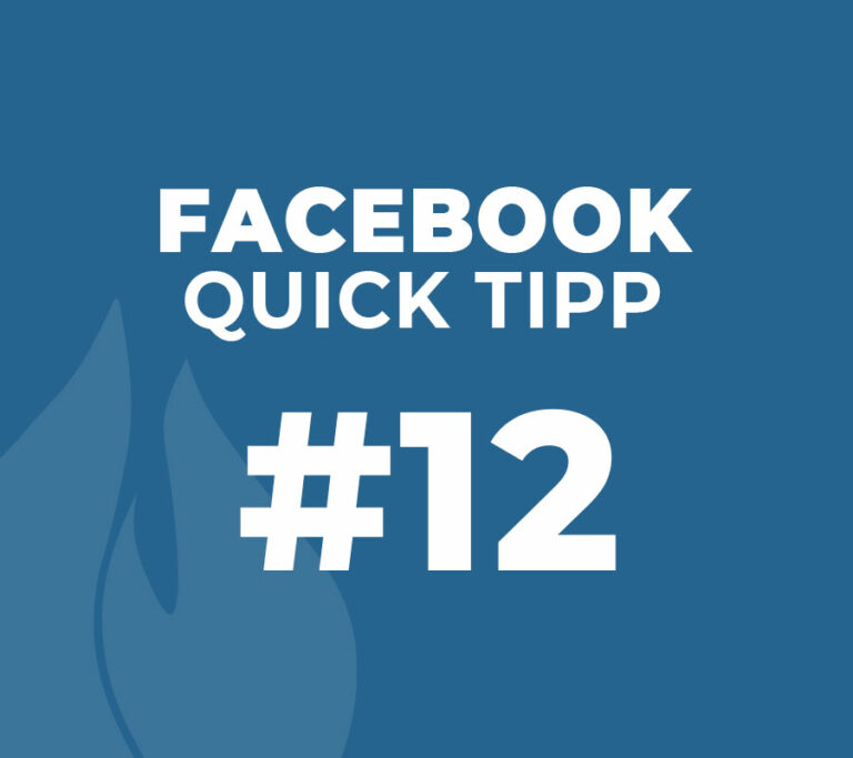 Facebook Quick Tipp #12