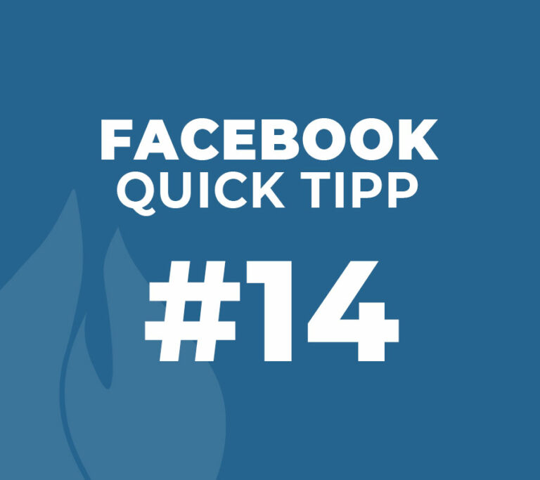 Facebook Quick Tipp #14