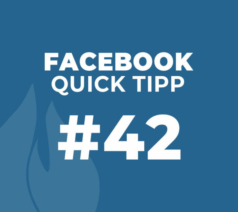 Facebook Quick Tipp #42