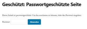 WordPress Passwortgeschützte Inhalte - Quick Tipp - pure media ...