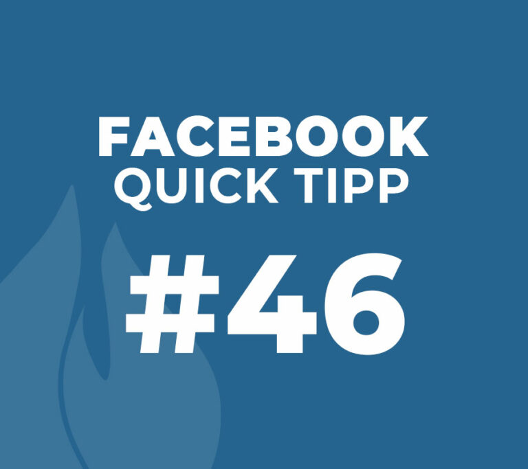 Facebook Quick Tipp #46