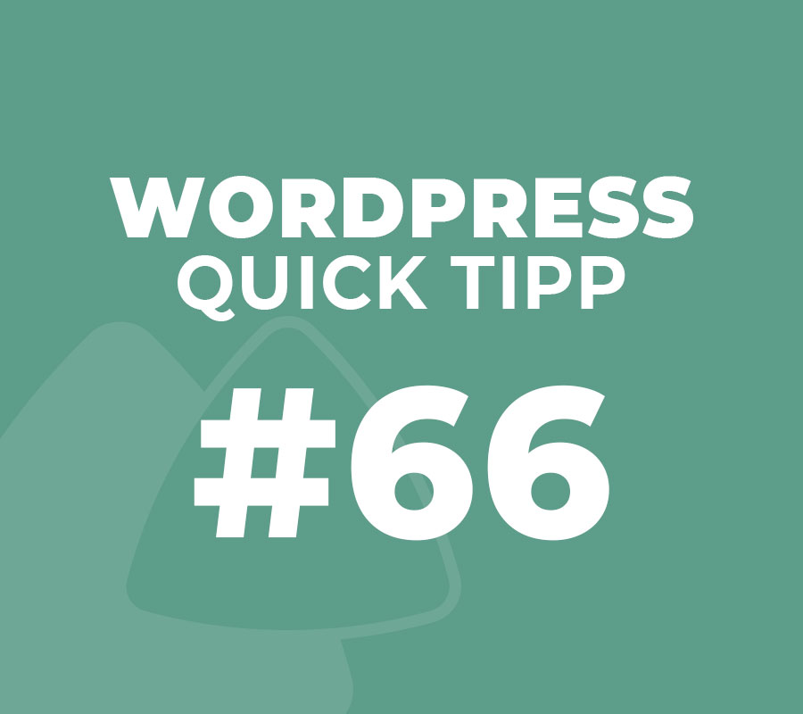 WordPress Quick Tip #66