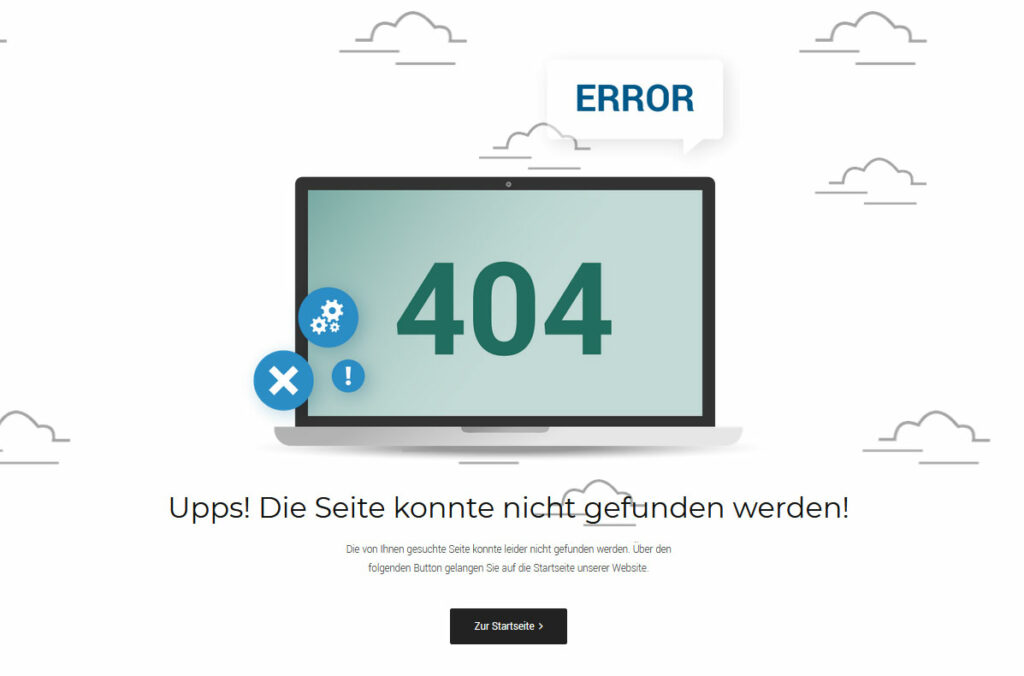 404-Seite von pure media solutions GmbH