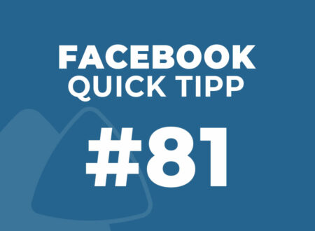 Facebook Quick Tipp #81
