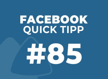 Facebook Quick Tipp #85