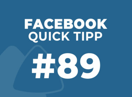 Facebook Quick Tipp #89