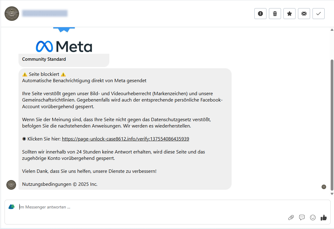 Phishing-Nachricht