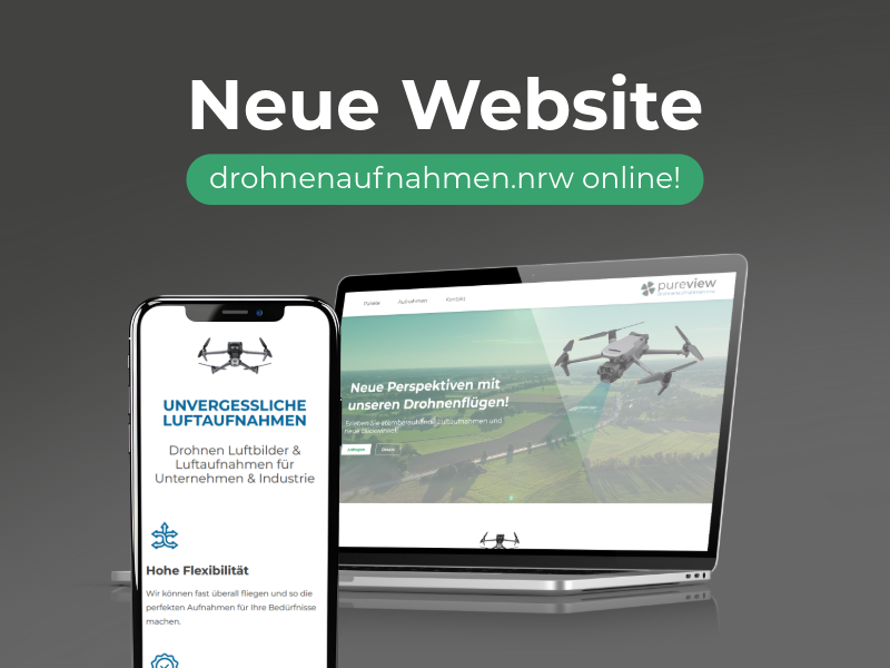 Website für Drohnenaufnahmen
