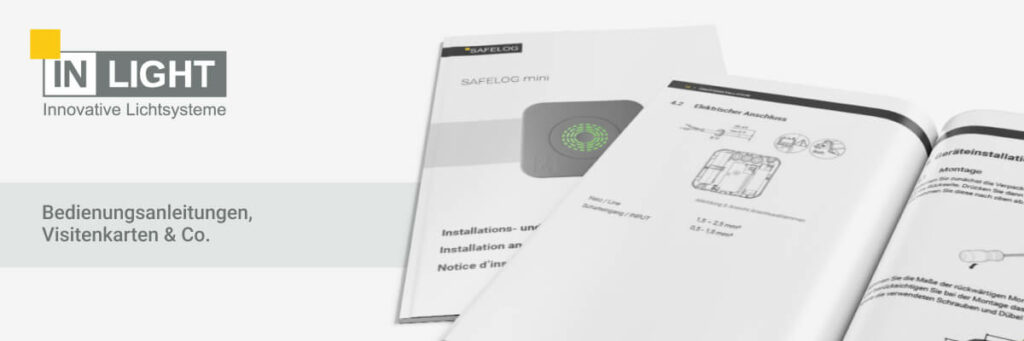pure media solutions Referenz: Printprodukte für INLIGHT GmbH & Co. KG