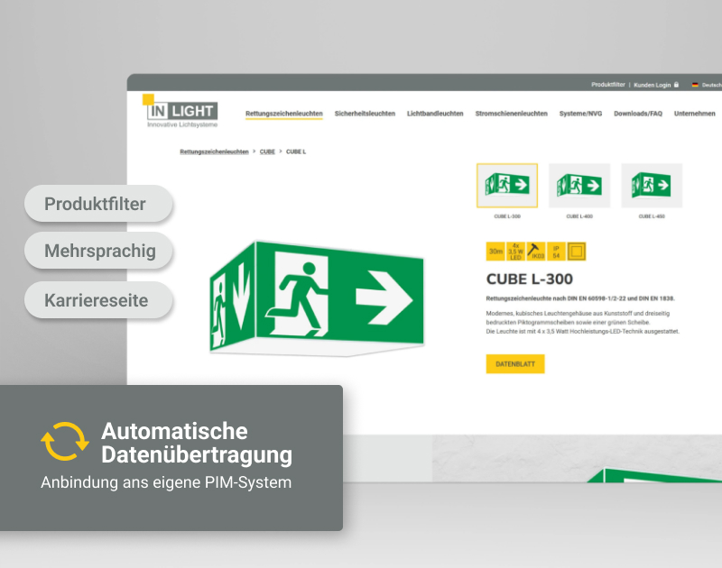 pure media solutions Referenz: inlight-gmbh.de