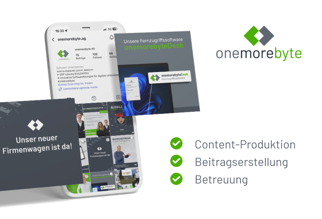 pure media solutions Referenz: Social Media bei onemorebyte