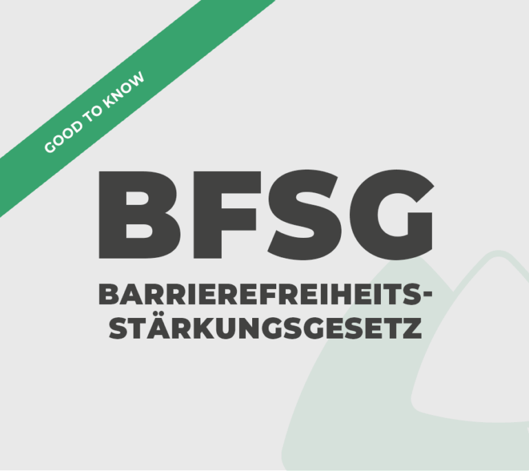 BFSG - Barrierefreiheitsstärkungsgesetz