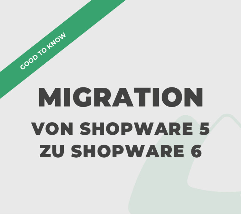 Migration von Shopware 5 zu Shopware 6