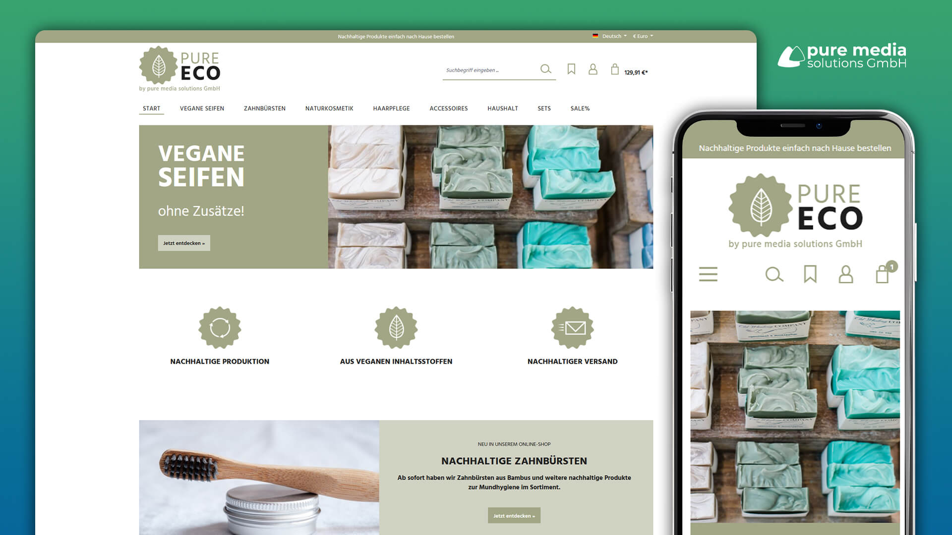 PureEco Theme - Minimalistisches Responsive Shopware 6 Theme